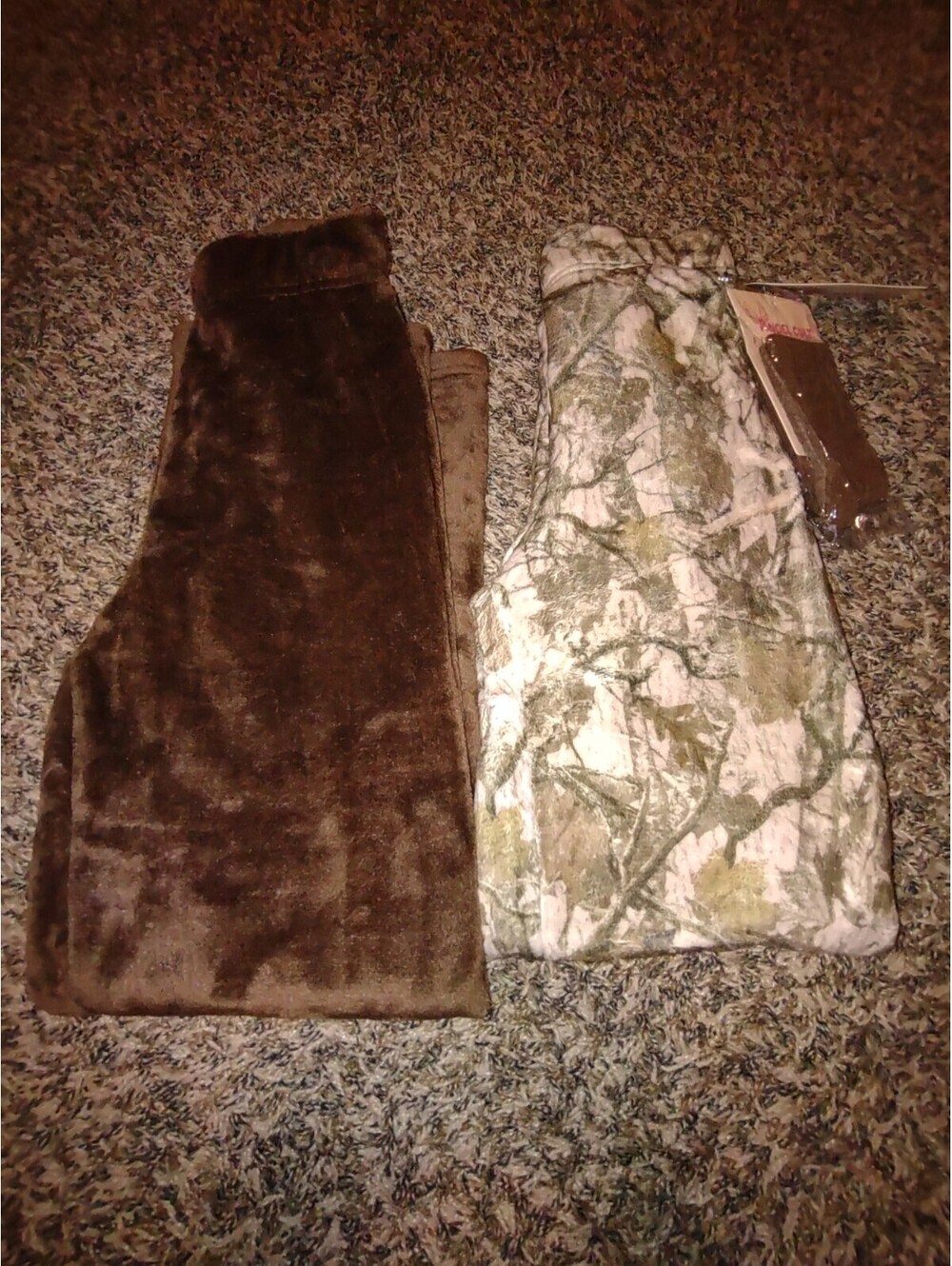 Girls Fleece Pajamas Pants 2 Pair With Pair Of Sock XS